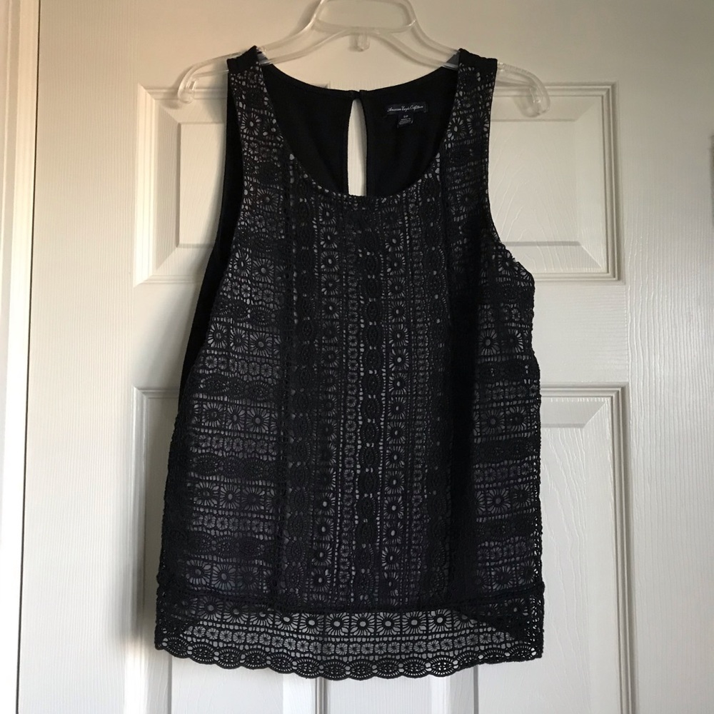 💛AE Black Lace Tank
